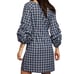 J.O.A Just One Answer Plaid Maternity Dress Puff Volume Sleeves Size XS Mini.