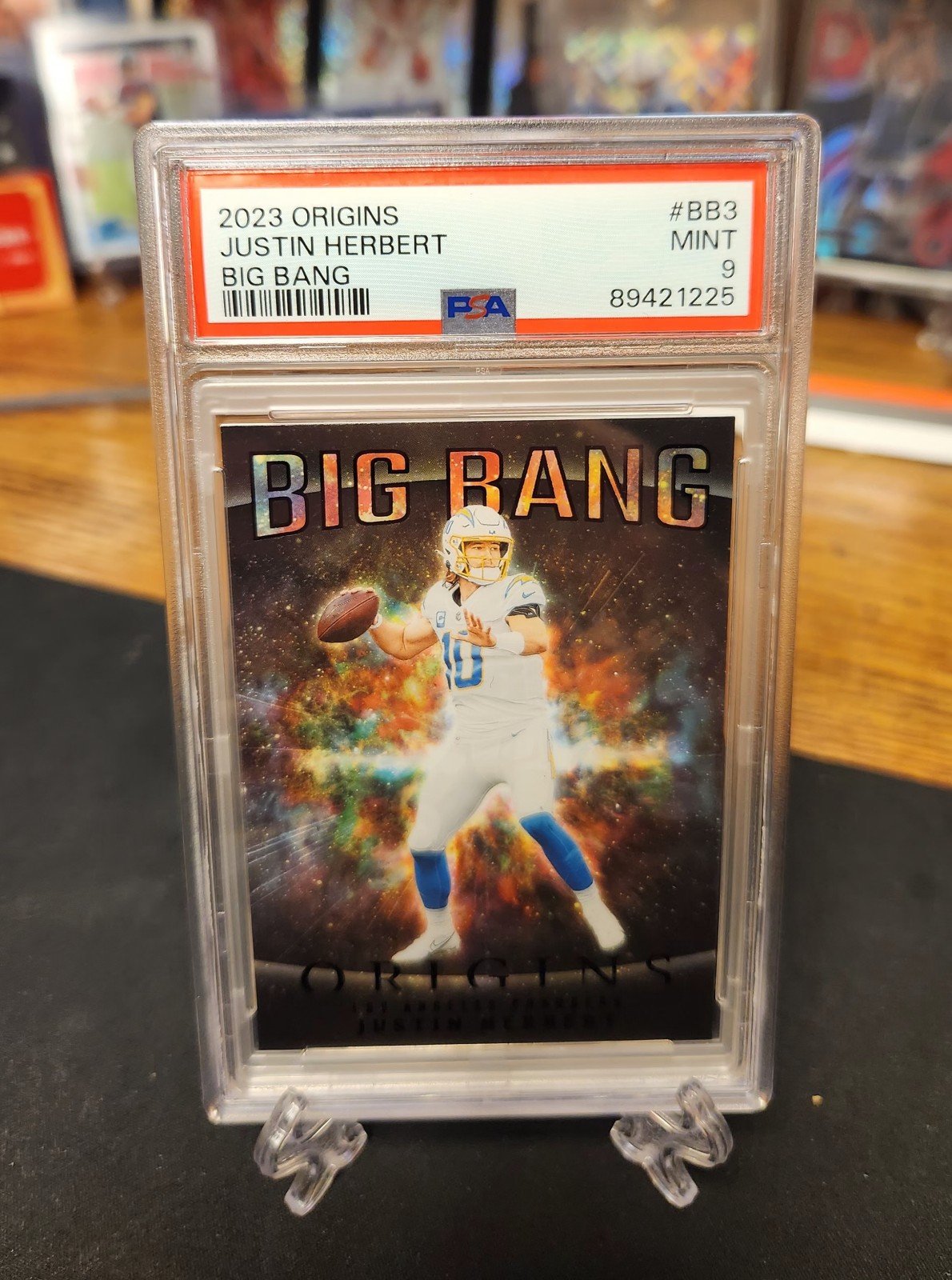 Justin Herbert 2023 Panini Origins Big Bang Case Hit PSA 9 POP 1