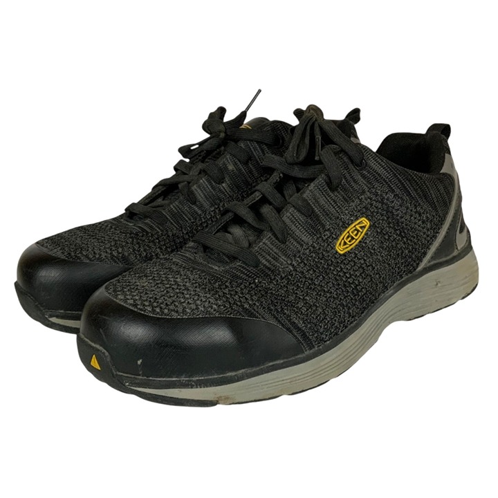Keen Utility Mens ESD Steel Toe Work Shoes Size 10.5 D Black Gray Lace Up Safety