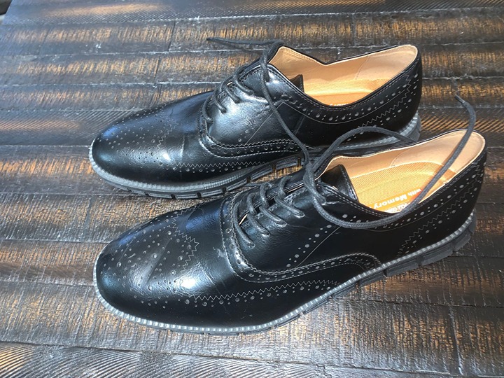 Classy With Pattern Leather Men Dress Shoes Oxford Size 11.5M