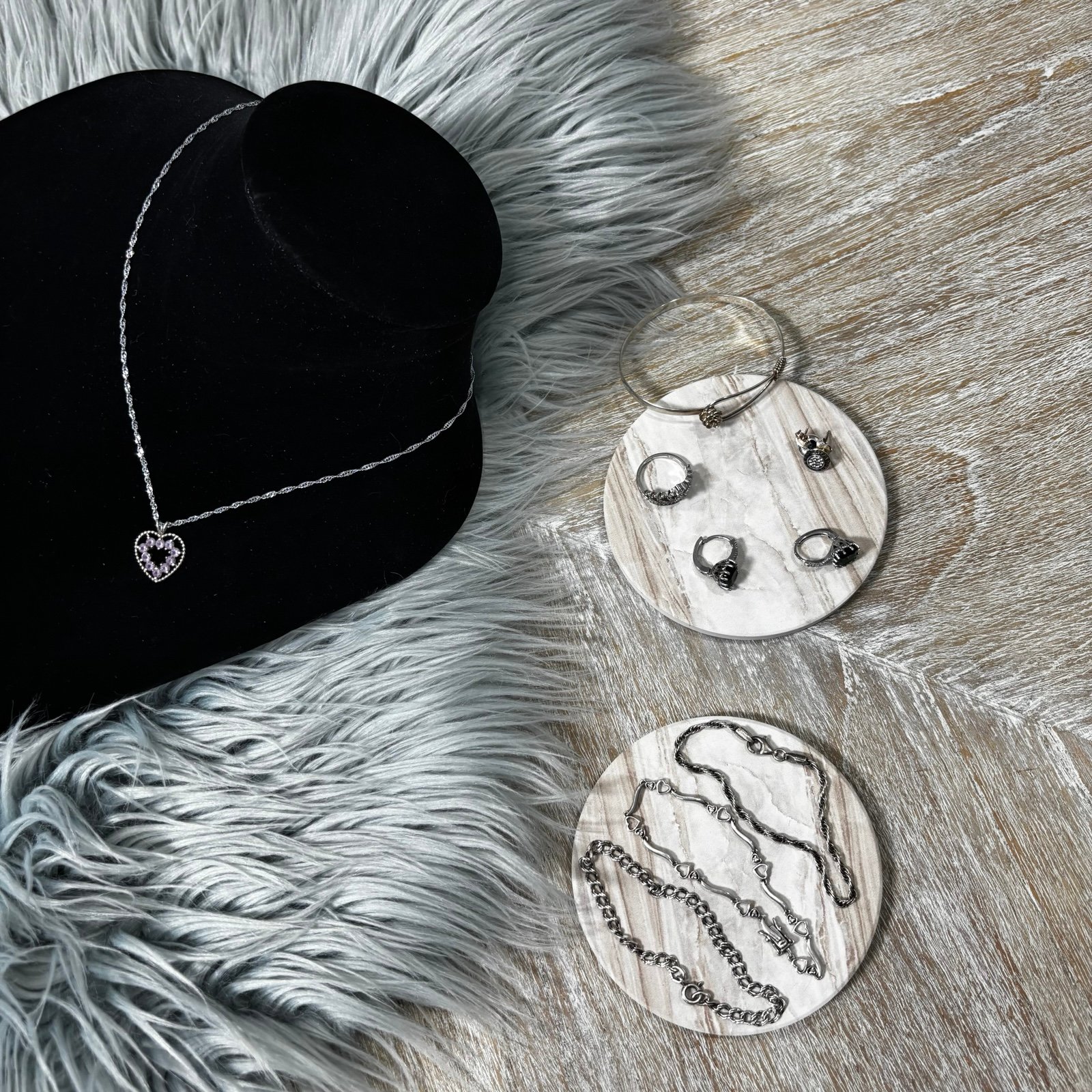 925 Sterling lot bracelets earrings bangle necklace ring in silver