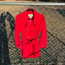 Red London Fog Coat