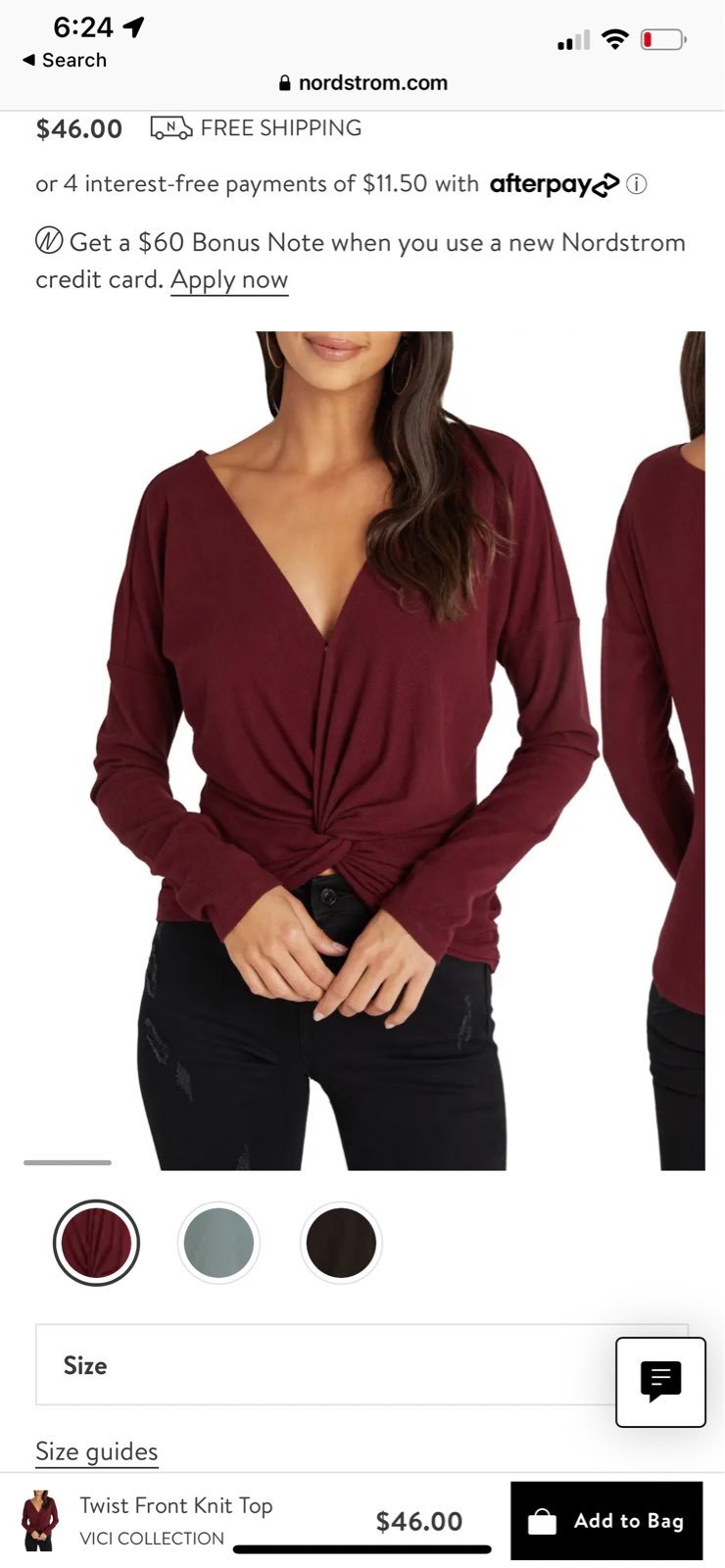 VICI twist front top Medium 40