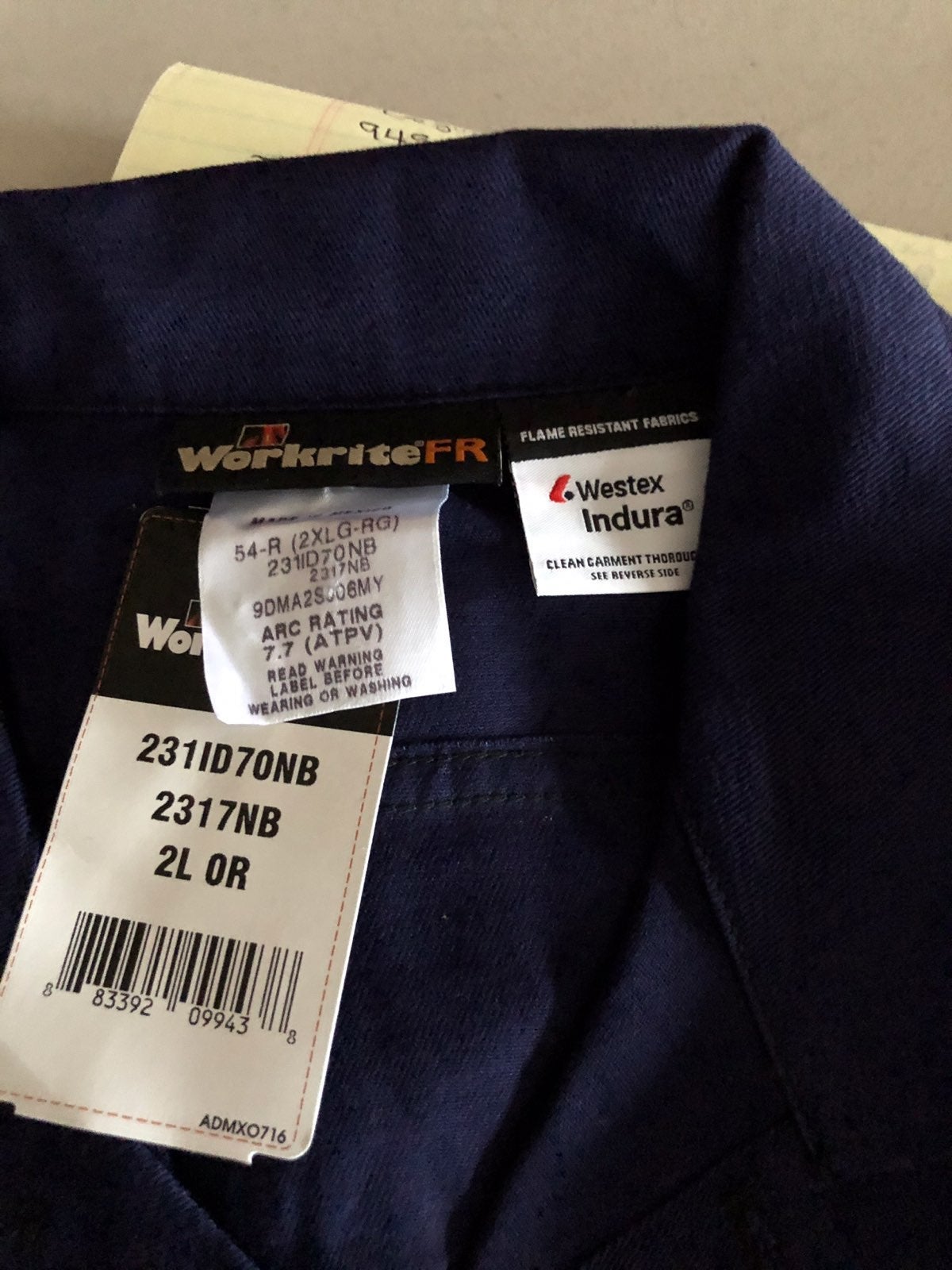 Work shirt FLAME RESISTANT 2X