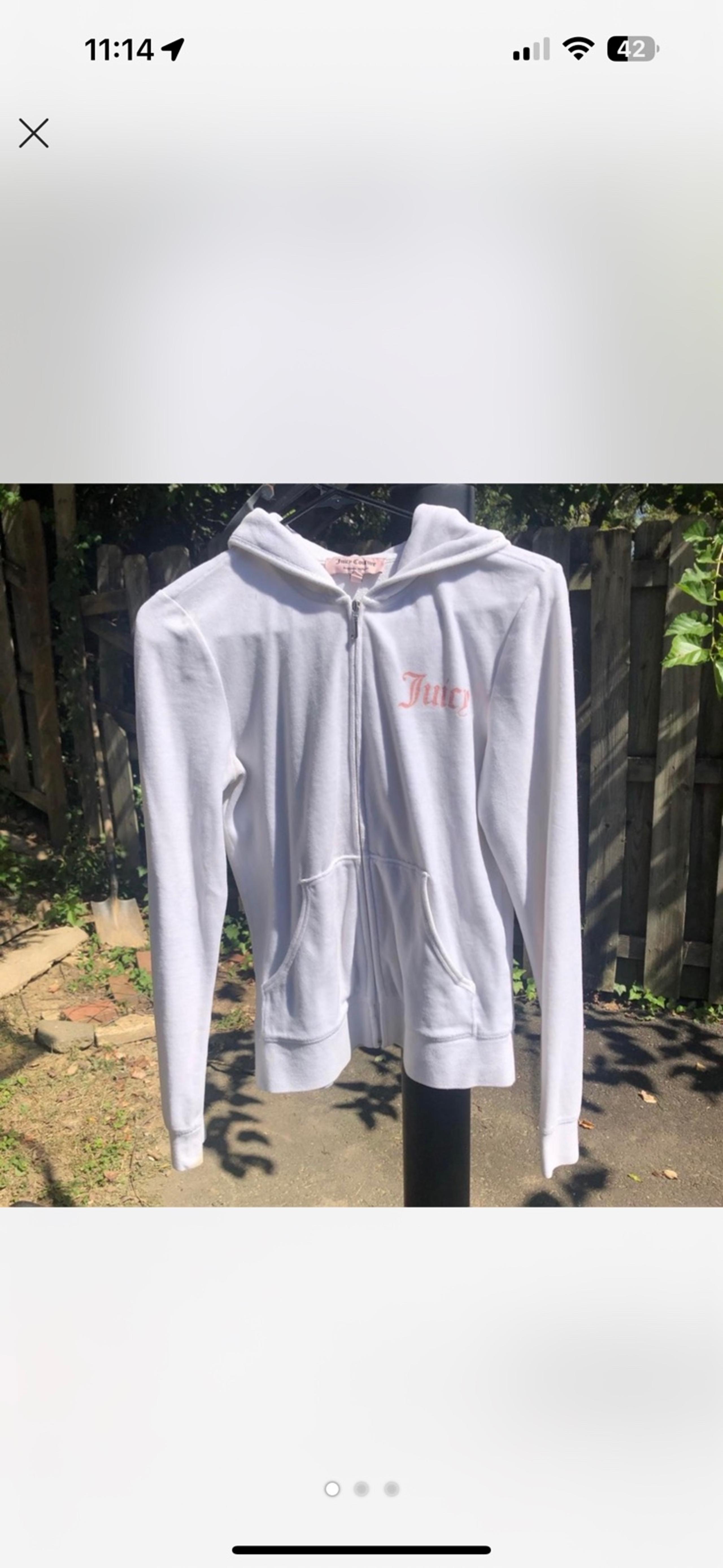 Juicy couture Vintage White zip up