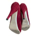 Valentino Red Suede D'Orsay Peep Toe Pumps 40 10