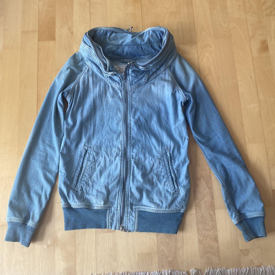 殿堂 goa Genuine Jacket Zip-Up Blue Light Vintage ジャケット・アウター