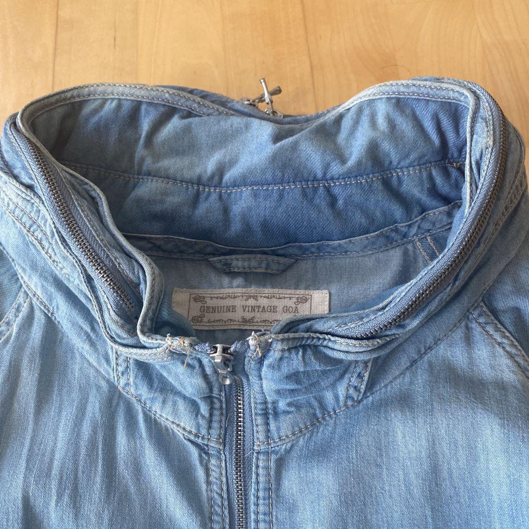 goa Genuine Vintage Light Blue Zip-Up Jacket
