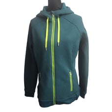 Spyder Women's Ardent Full Zip Hoodie Large Teal Blue Jacket Core Sweater