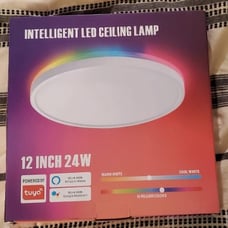 New Smart Led Ceiling Light Mount, 12 Inch 24W Ceiling Light Fixture Dimmable