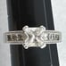 Vintage 925 Sterling Engagement Ring Cubic Zirconia Solitaire Size 8.75 SIGNED