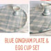 Plate and Egg cup holder set- handbuilt
