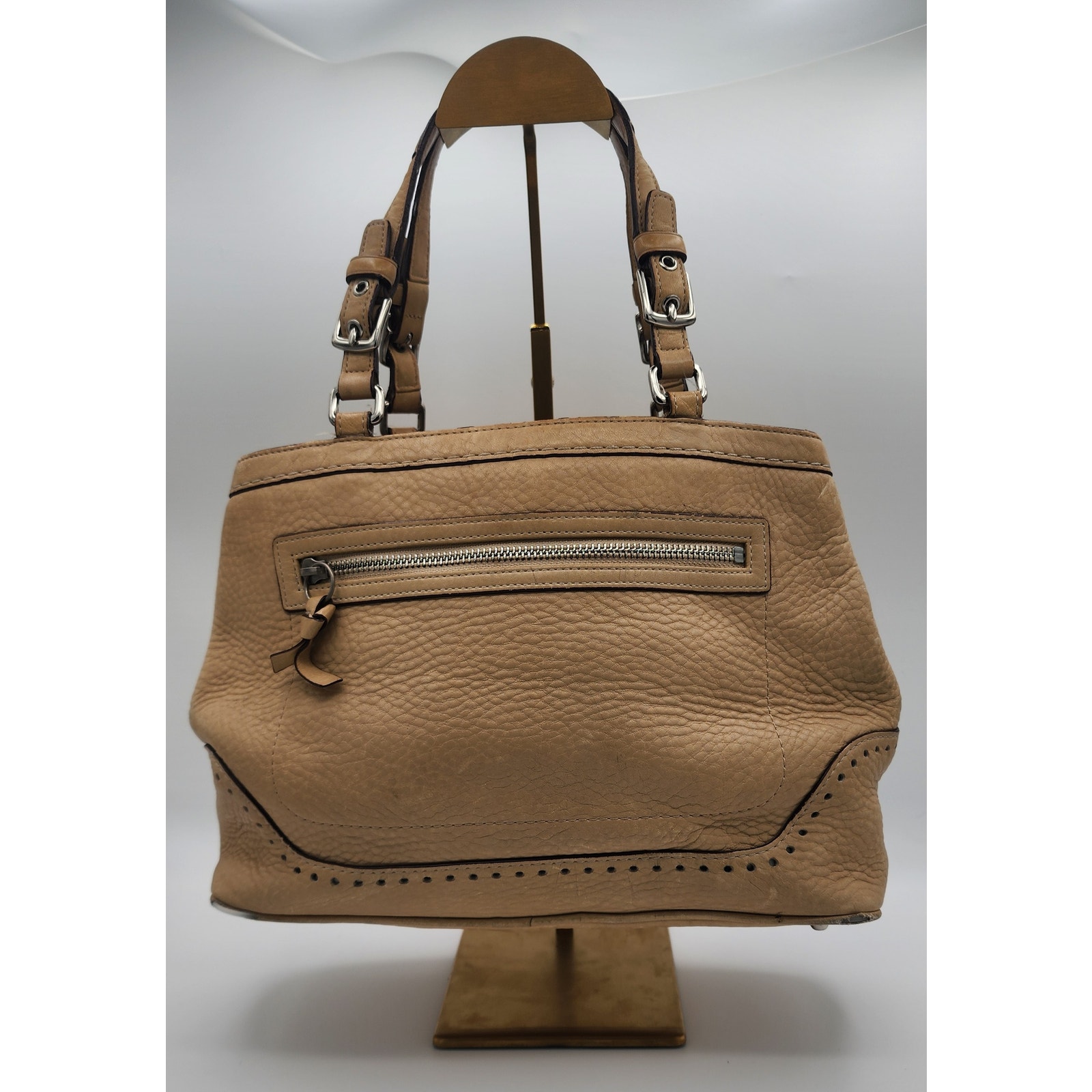 Coach Hampton Leather Satchel