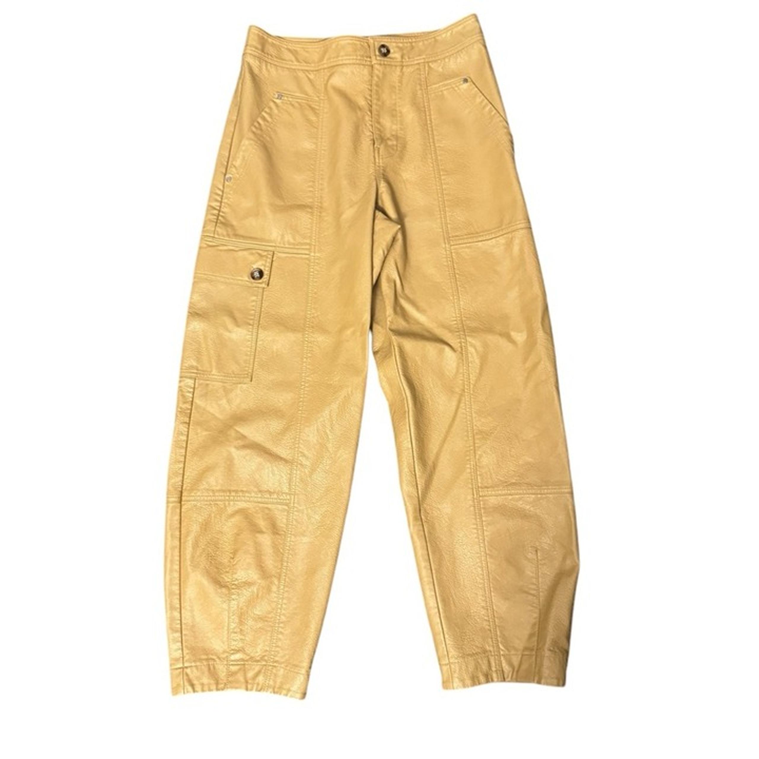 Faux Leather Cargo Pants Size 2 - Anthropologie
