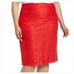NWOT Halogen Bittersweet Pencil Skirt Lace Overlay Back Zipper Women Red Size 14