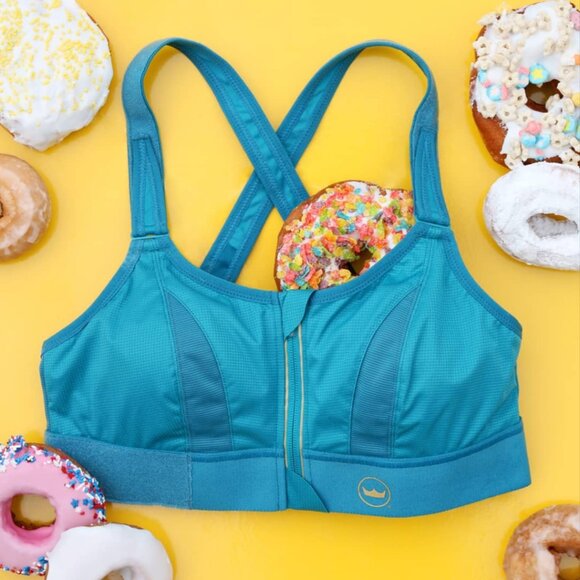 NWT SHEFIT Turquoise Ultimate Sports Bra Size 1Luxe (XL)