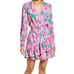 Lilly Pulitzer cristiana Stretch Mini Dress Long Sleeve Floral Pink blossom 2