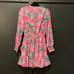 Lilly Pulitzer cristiana Stretch Mini Dress Long Sleeve Floral Pink blossom 2