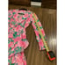 Lilly Pulitzer cristiana Stretch Mini Dress Long Sleeve Floral Pink blossom 2