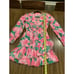 Lilly Pulitzer cristiana Stretch Mini Dress Long Sleeve Floral Pink blossom 2