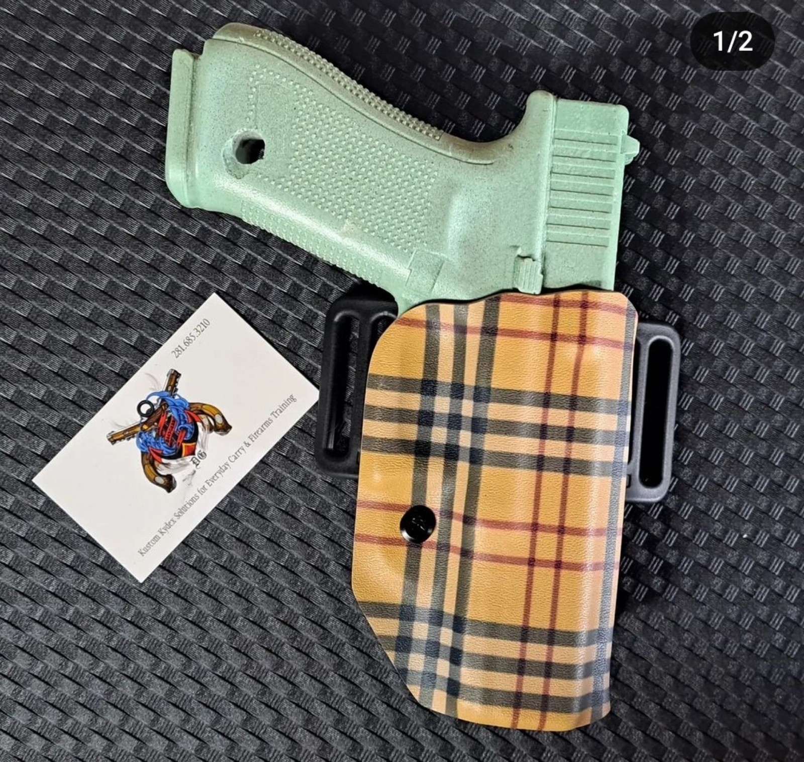 Custom hand-made kydex holster