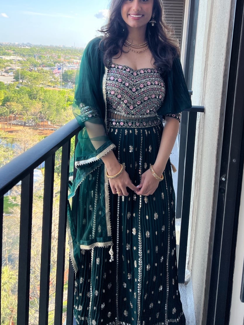 Green Lehenga