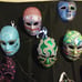 Hand painted and decorated masks