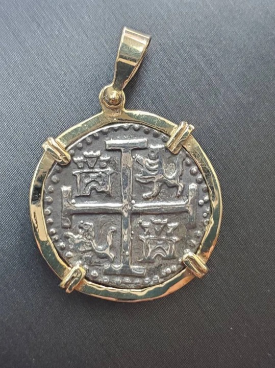 Atocha silver with 14kt gold