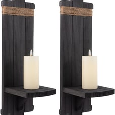 Candle Holders Gothic Style Wall Mount Rustic 2Pcs