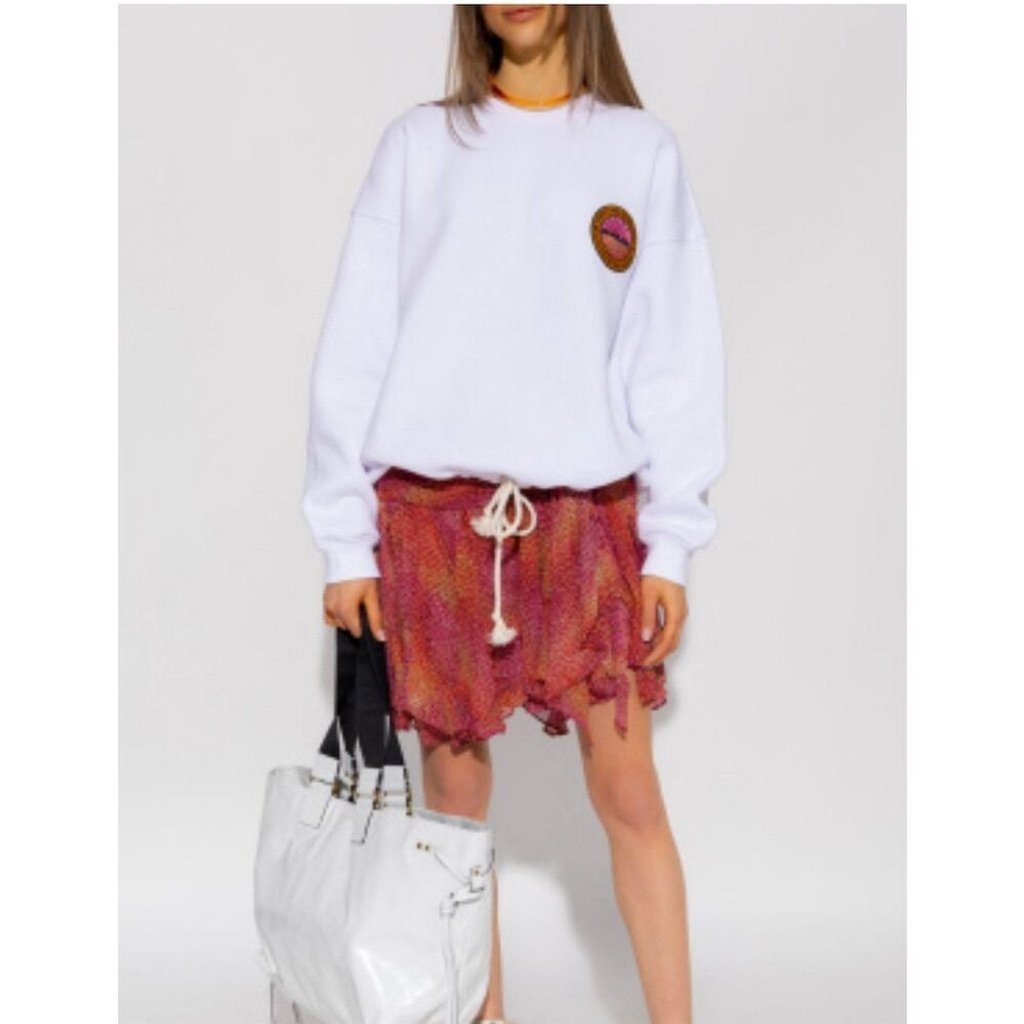Isabel Marant Women's White Muzali Sweatshirt Size 40 285 MSRP.