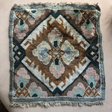Vintage Square Woven Rug Tapestry