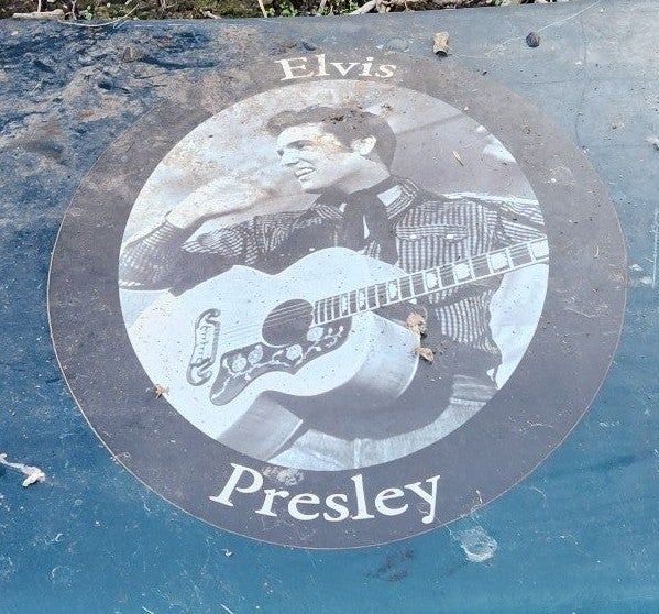 Vehicle Hood With Elvis Sticker