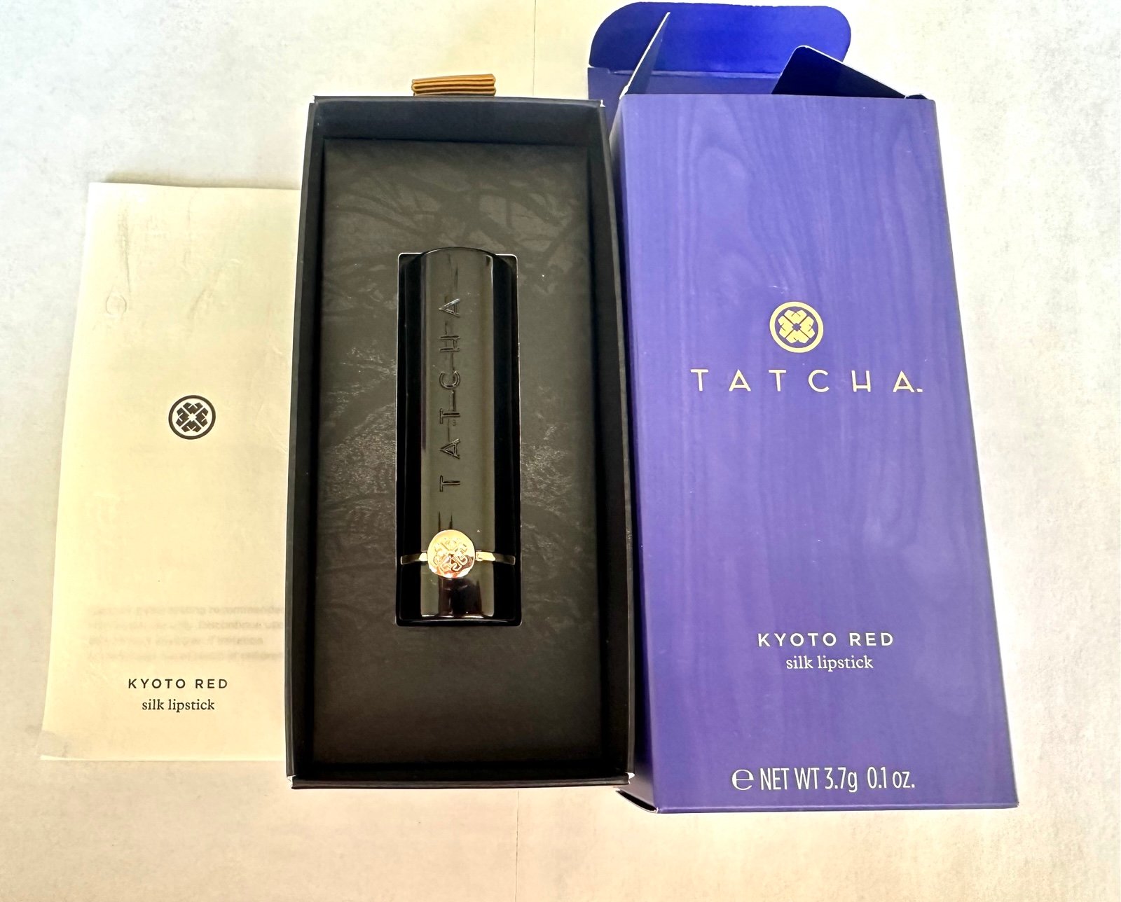 TATCHA KYOTO RED Silk Lipstick 3.7 g/0.1 oz New in Box Limited Edition