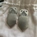 NWT For Love and Lemons Earrings Auburn Crystal in White