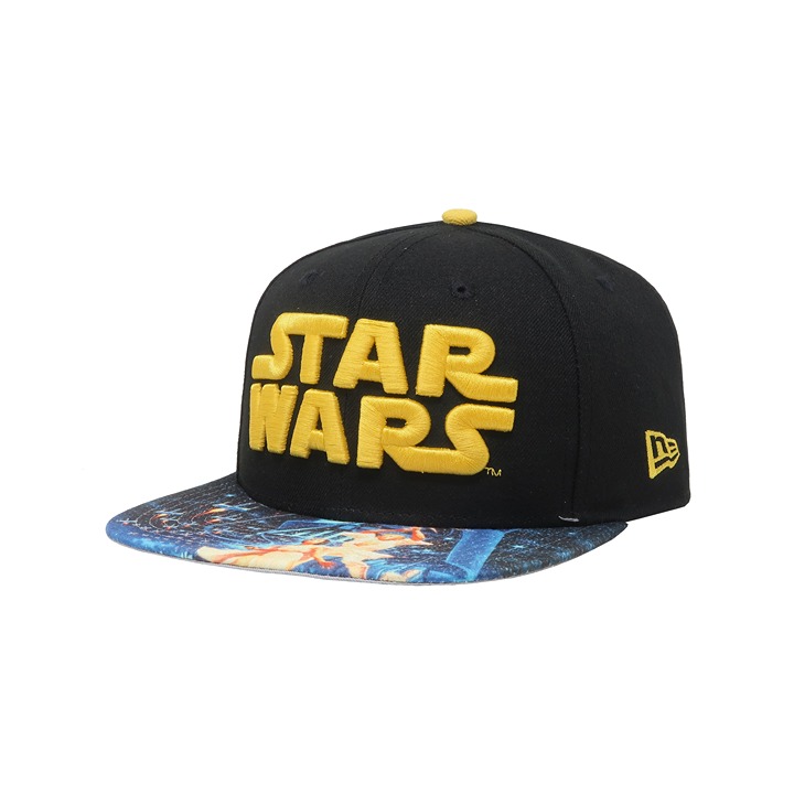 New Era 9Fifty Men's Star Wars IV A New Hope Visor Print Snapback One Size Cap