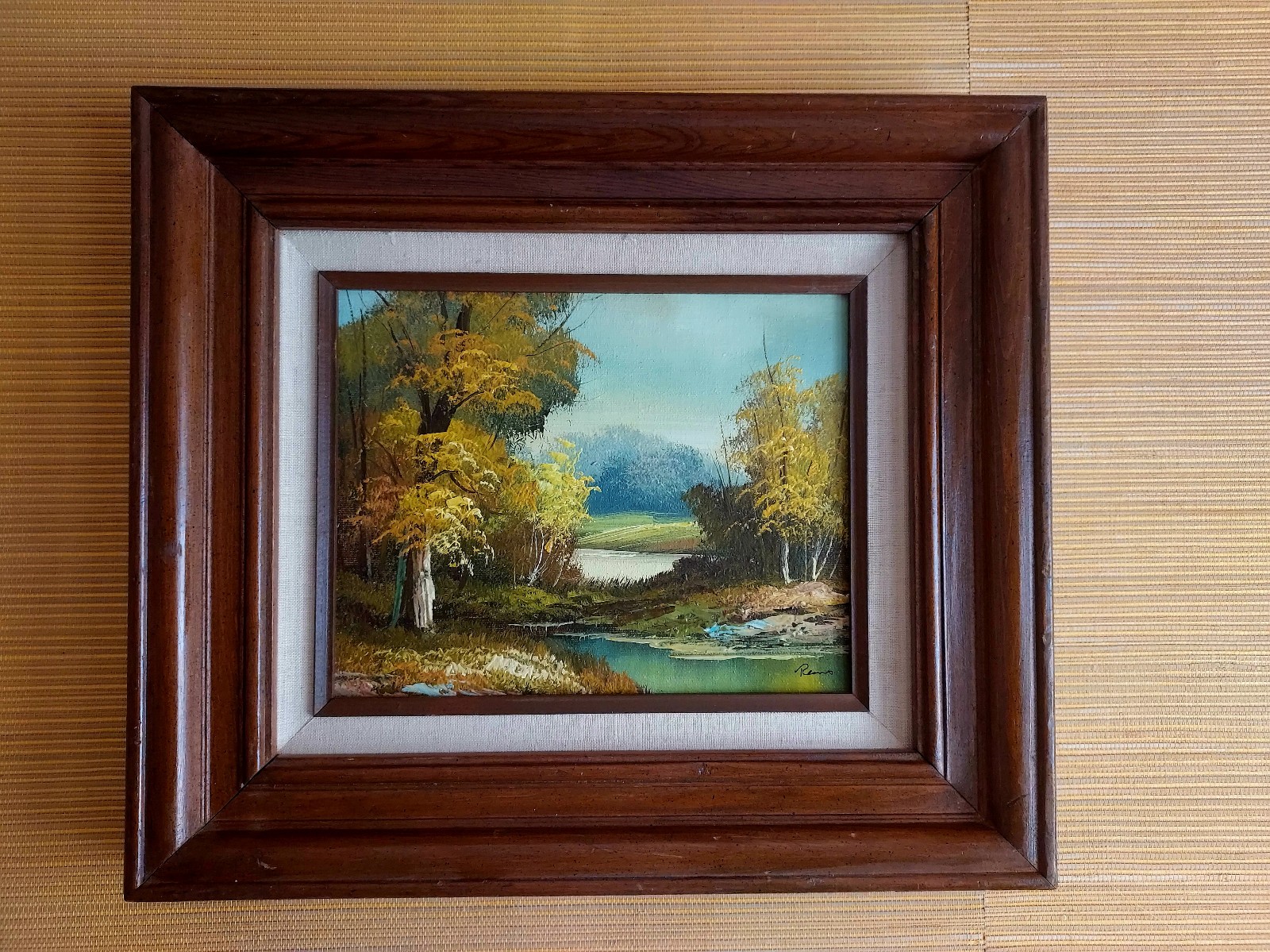 Beautiful small oil painting with landscape -GREAT DEAL! NEEDS TO GO BY MAY 5th!