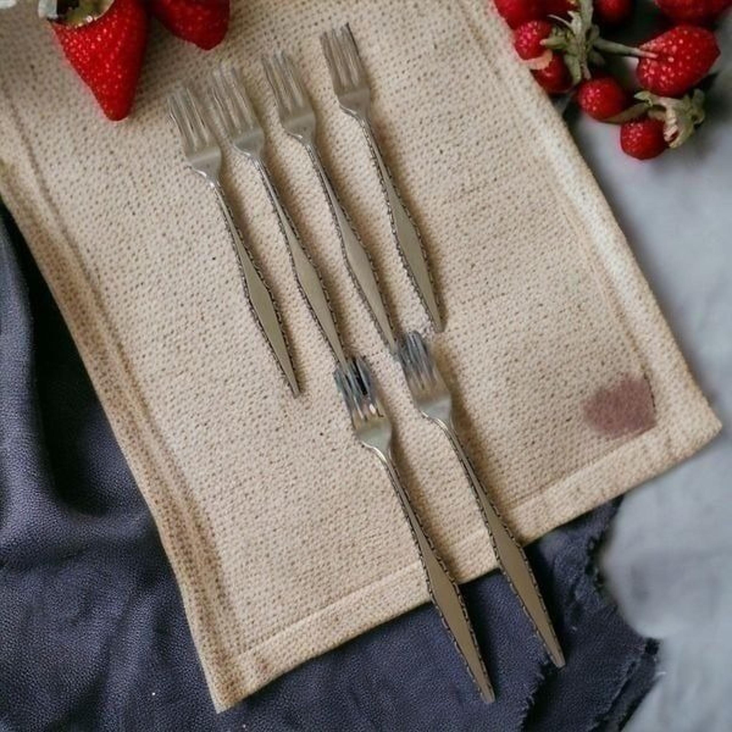 Regent Japan Cocktail Fork Set 6 Seafood Demitasse Stainless Steel Appetizer MCM