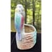 Vtg Morton Pottery Parakeet Lovebirds Wall Pocket succulent Planter 1950s - S42