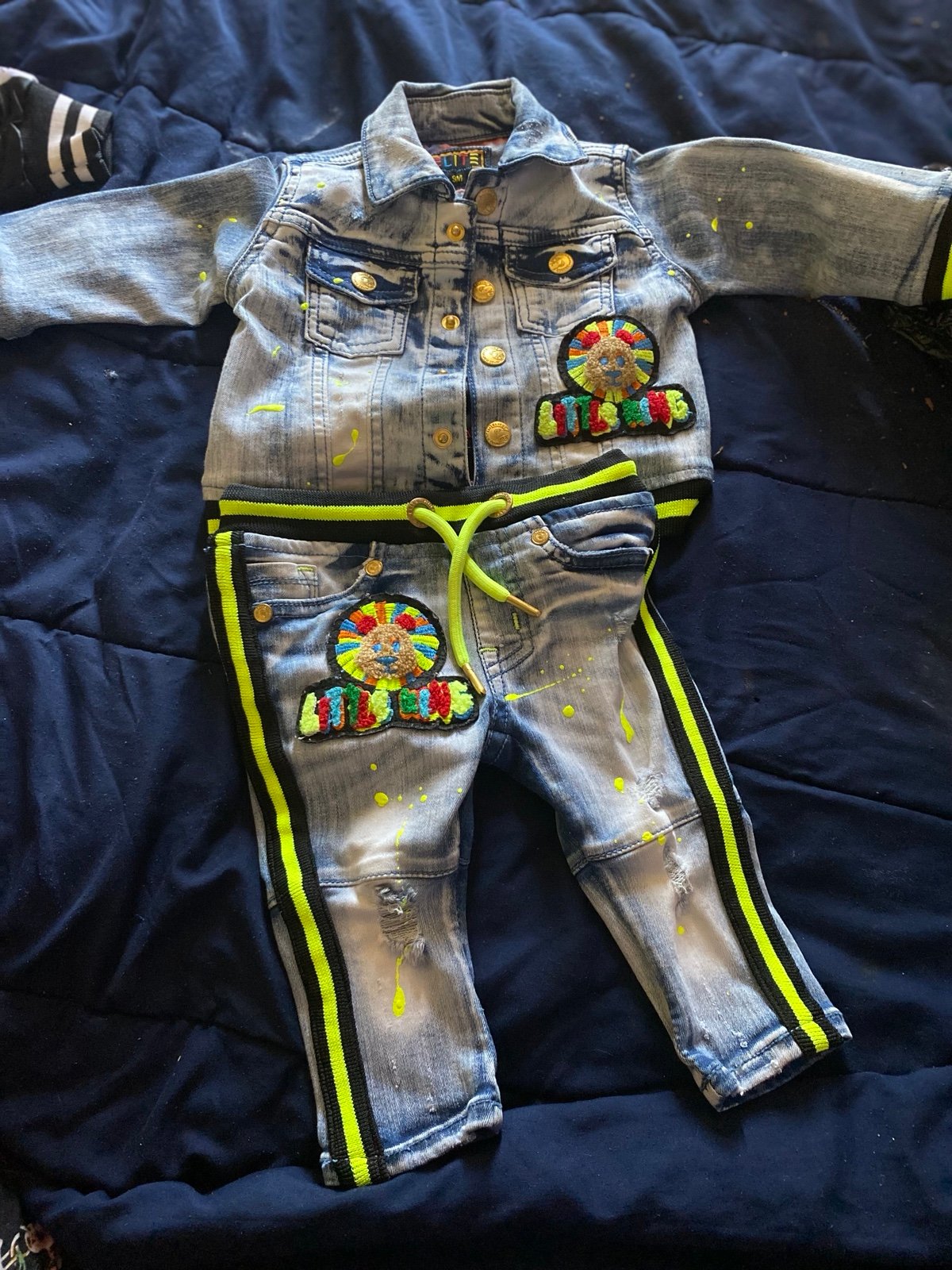 2 piece baby boy jean outfit