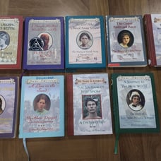 Dear America Diaries 9 Book Lot Fiction Scholastic Historical 7 HC 2 PB