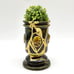 Kintsugi Vase Italian Cameo Relief Footed Cup Italy Gold Crack Growth Gift
