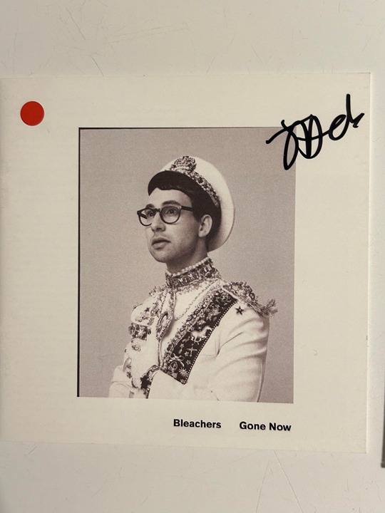 Bleachers signed cd booklet