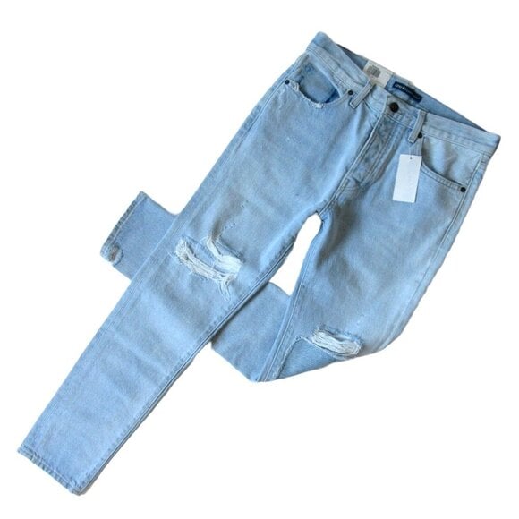 NWT Levi's Made & Crafted LMC Twig in Pipeline Patched Slim Ankle Jeans 27 228