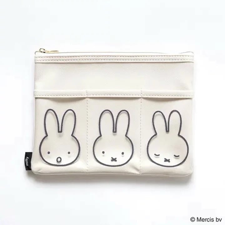 Miffy Oshikatsu 3-Pocket Zip Pouch