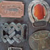 Lot of 11 vintage belt buckles