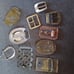 Lot of 11 vintage belt buckles