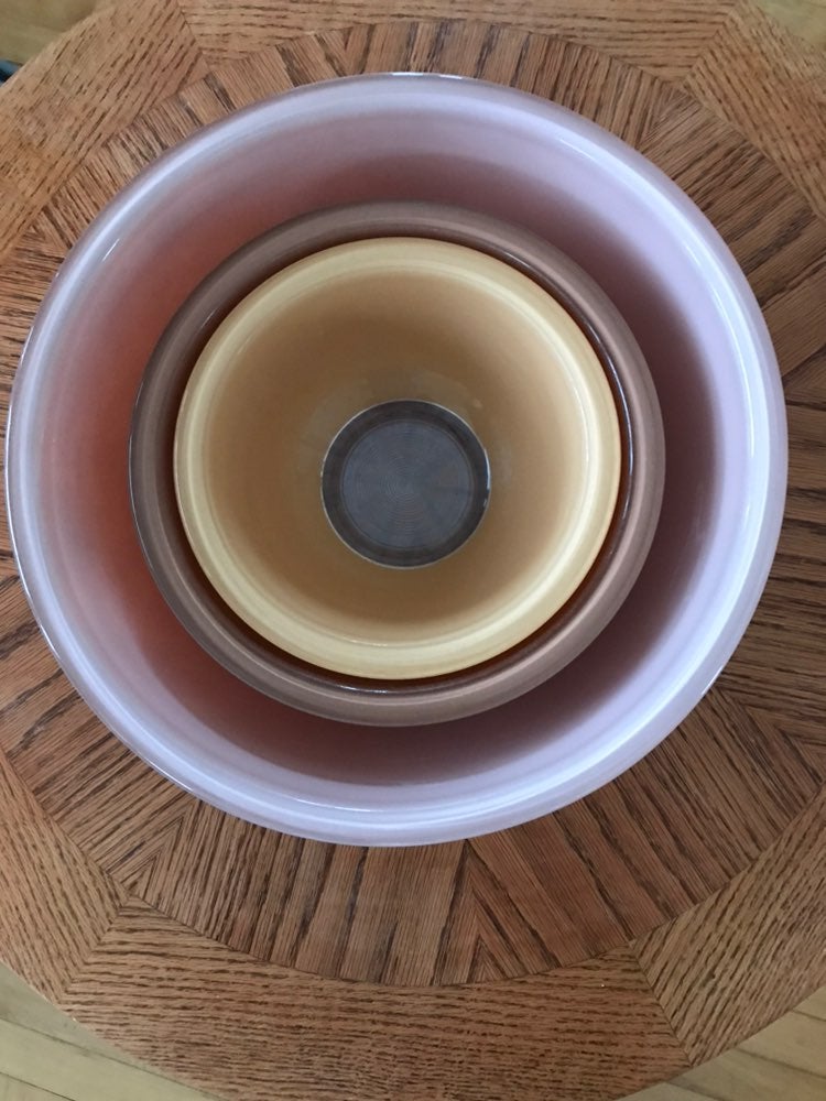 Vintage Pyrex Clear Bottom Bowls