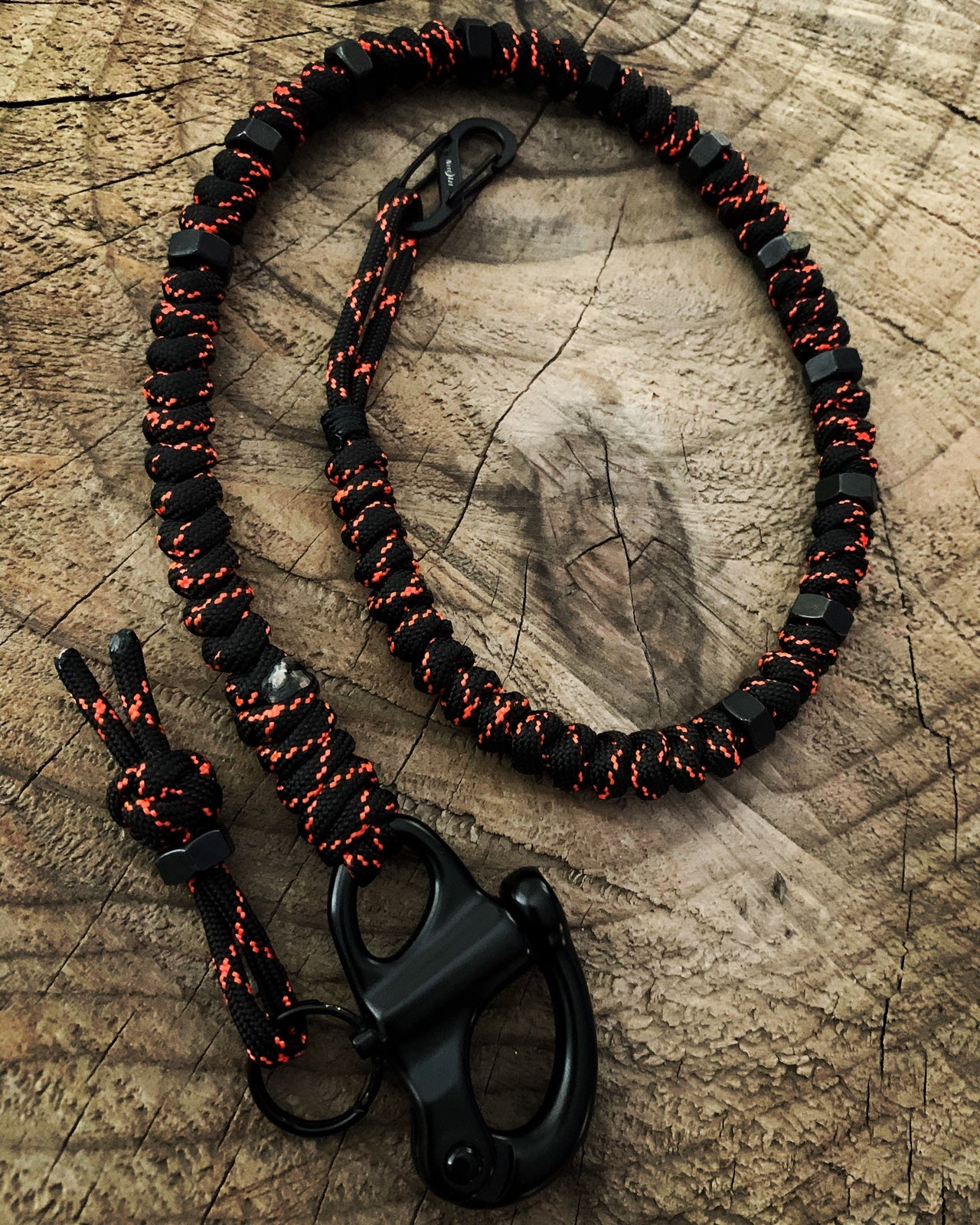 Thin Orange Line 12 Hex Wallet Chain