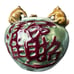 Vintage Majolica Style Frog Pottery Ceramic Planter Bowl Green Signed 4 Tall