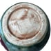 Vintage Majolica Style Frog Pottery Ceramic Planter Bowl Green Signed 4 Tall